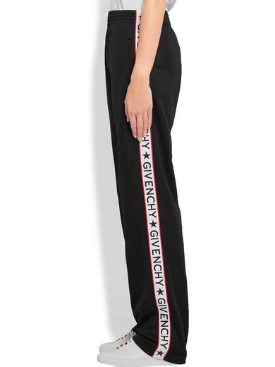 givenchy striped satin jersey track pants|Givenchy track pants.